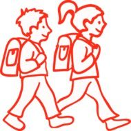 painted two schoolchildren