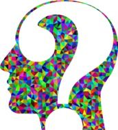 prismatic head and question mark