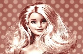 portrait of a beautiful Barbie