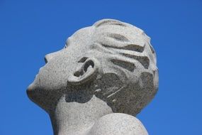 sculpture in profile in Vigeland sculpture park