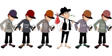 Comic Boys drawing