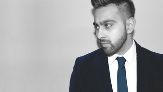 male fashion model in suit