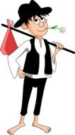 clipart of the Cartoon Boy