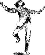 vintage illustration of the Dancing Man