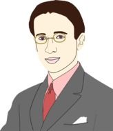 drawing of a businessman