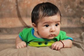 Portrait of Cute newborn baby