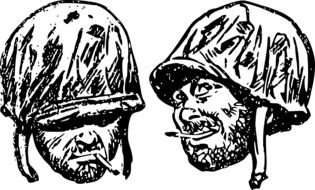 Heads Helmets drawing