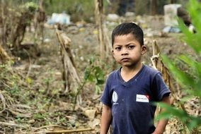 Standing child in Guatemala