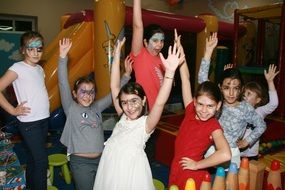 children on a birthday