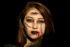 halloween girl portrait