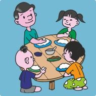 Family Meal drawing