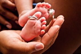 rings on baby feet