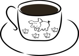 Breakfast Coffee Cup drawing