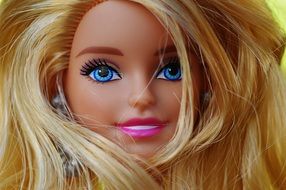 hair wrap around the face Barbie dolls