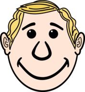 comic man face drawing