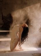 female dancer in motion