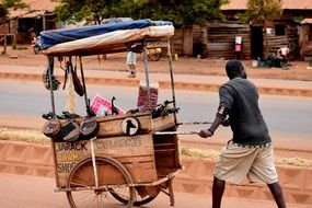 street vendor in tanzania