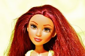 doll with brown long hair