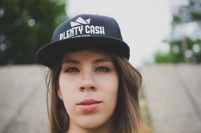 girl in cap portrait