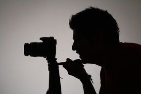 Photographer silhouette