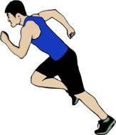 Illustration of runner