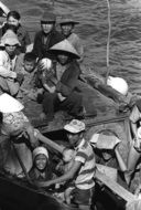 fishing vessel with Vietnamese people