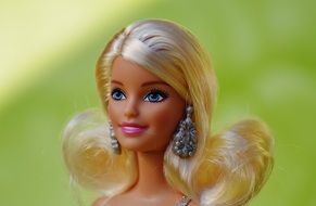 beautiful Barbie doll with hair