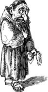 Drawing of Monk