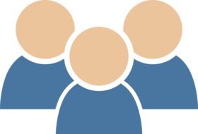 group of people icon on a white background