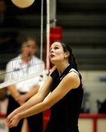 female Volleyball Player in game