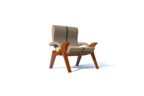 Modern designed chair clipart