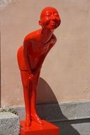 red Statue