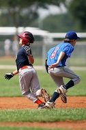 Collision in Little League of Baseball