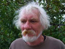 portrait of an thoughtful old man