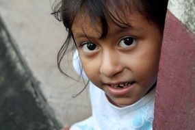little girl in honduras