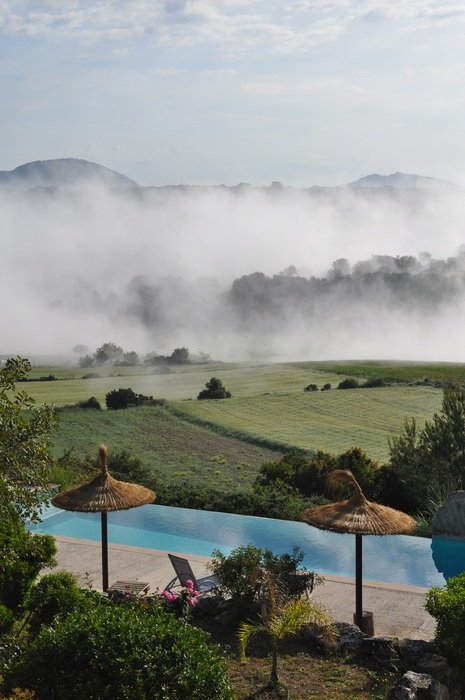 Landscape of clouds over selva marina