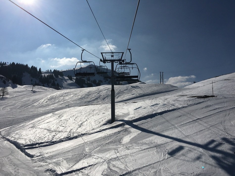 chair lift in the mountains in France