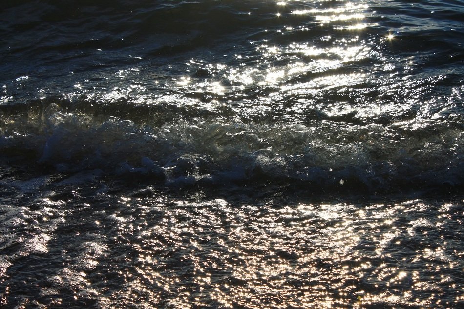waving water on the Baltic Sea