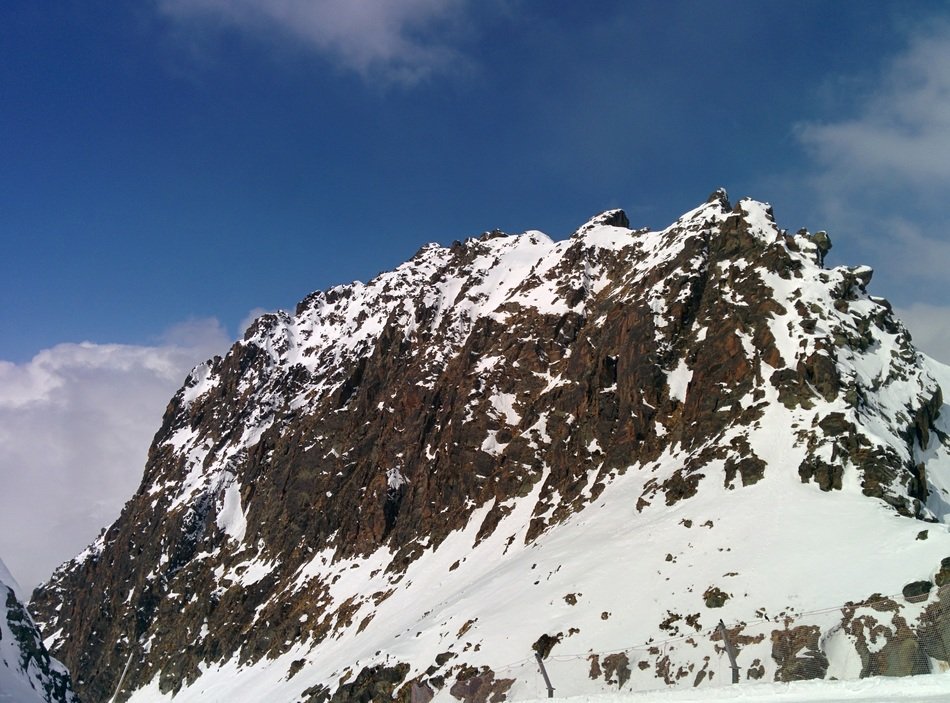 snowy mountains view