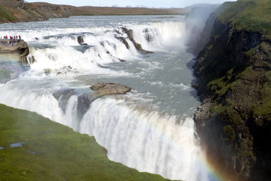 Gullfoss waterfall in the south of Iceland