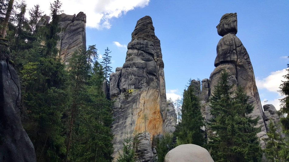 high cliffs in the Czech Republic
