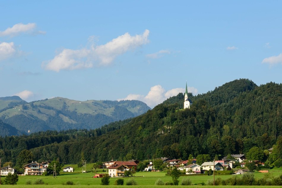 church on the mountain in Tyrol