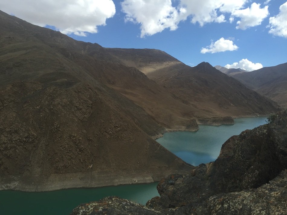 panoramic view of picturesque tibet