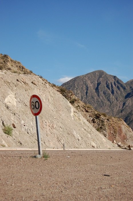 landscape of Sign on Mountain