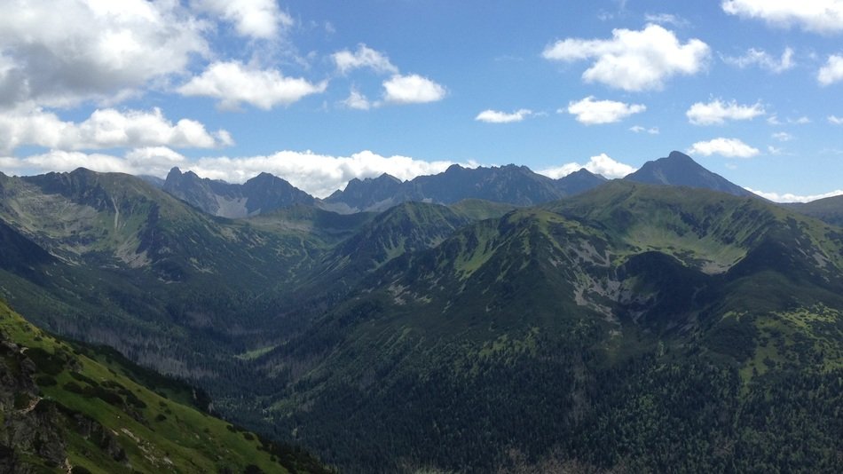 high tatras on a clear day
