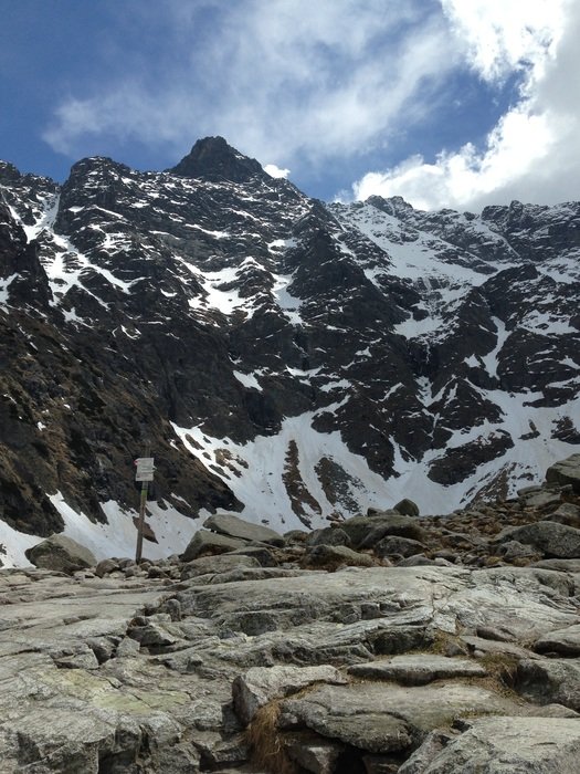 Tatras in the snow in spring