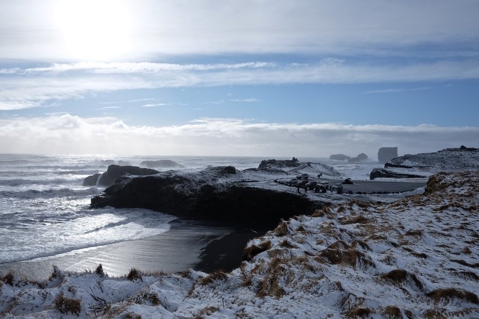 Landscape of the coast in Iceland