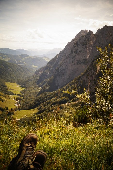 mountain hiking in austria