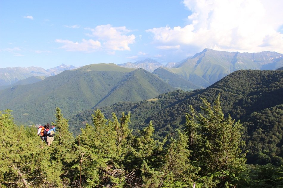 hiking in the green mountains