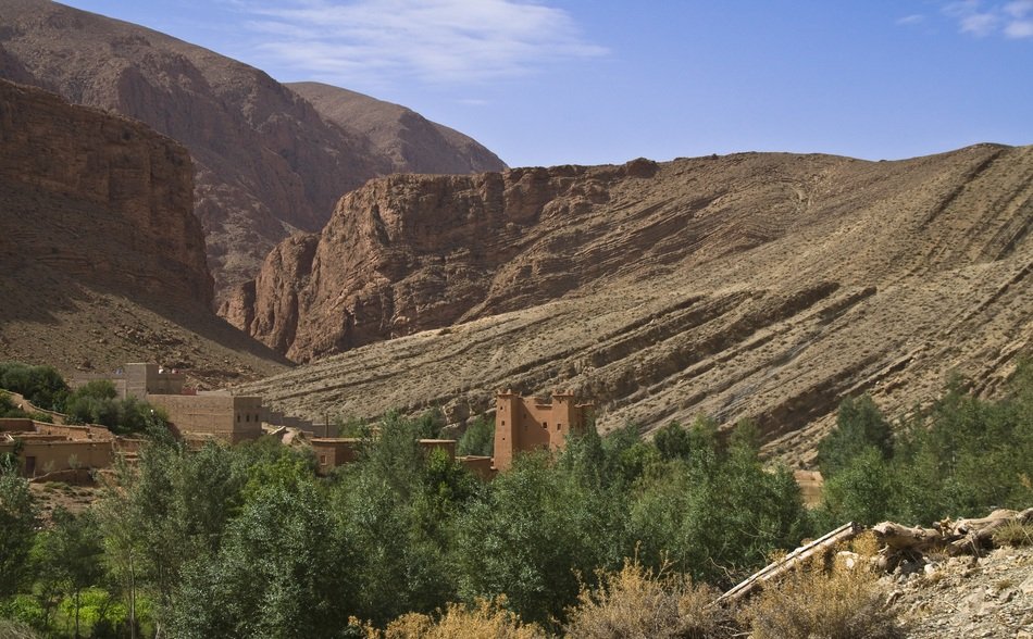 scenic Dades gorge in Morocco